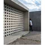 elemento vazado de concreto para muro Porto Belo